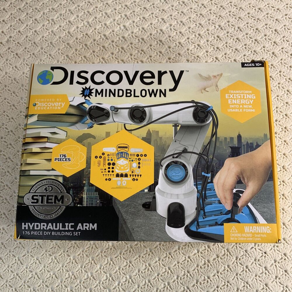 Discovery Kids Mindblown Stem Hydraulic Arm DIY Kit Stem Discovery Education